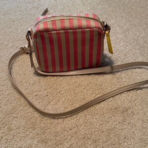 Universal Thread Striped Pink and Cream Crossbody Bag